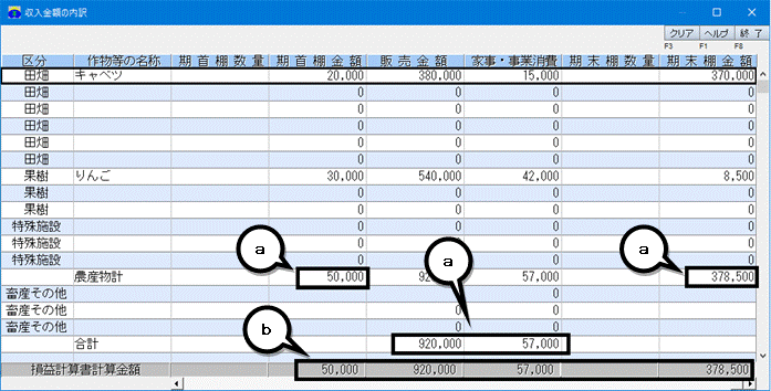 Q．「科目の残高と各ページの合計が一致しません」（収入金額の内訳